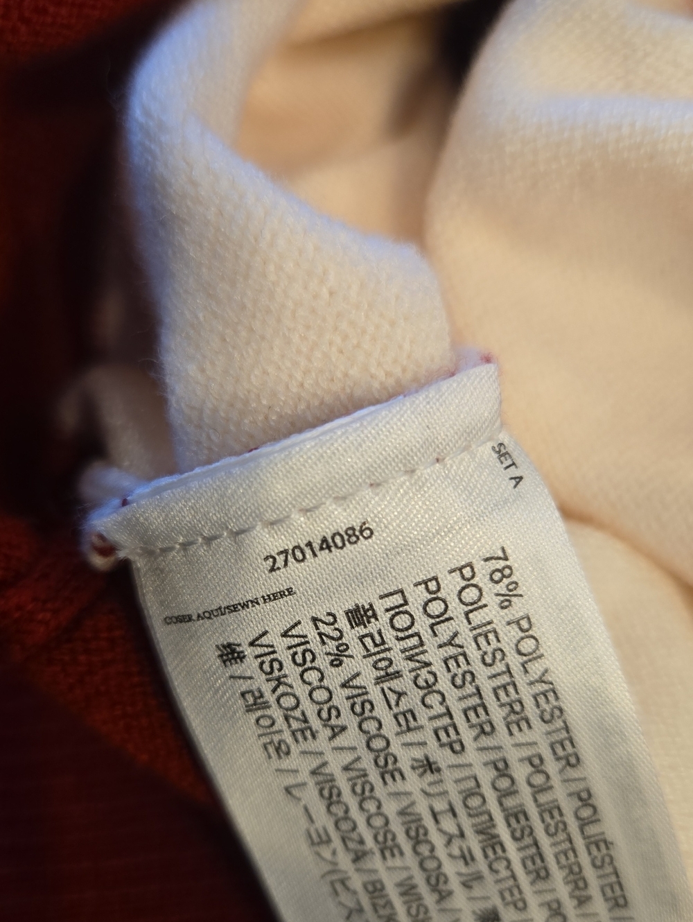 Mango Red & White Striped Polo Collar Relaxed Fit Sweater Size S - Picture 9 of 13